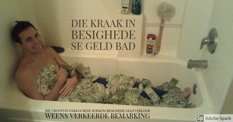 Die kraak in besighede se geld-bad